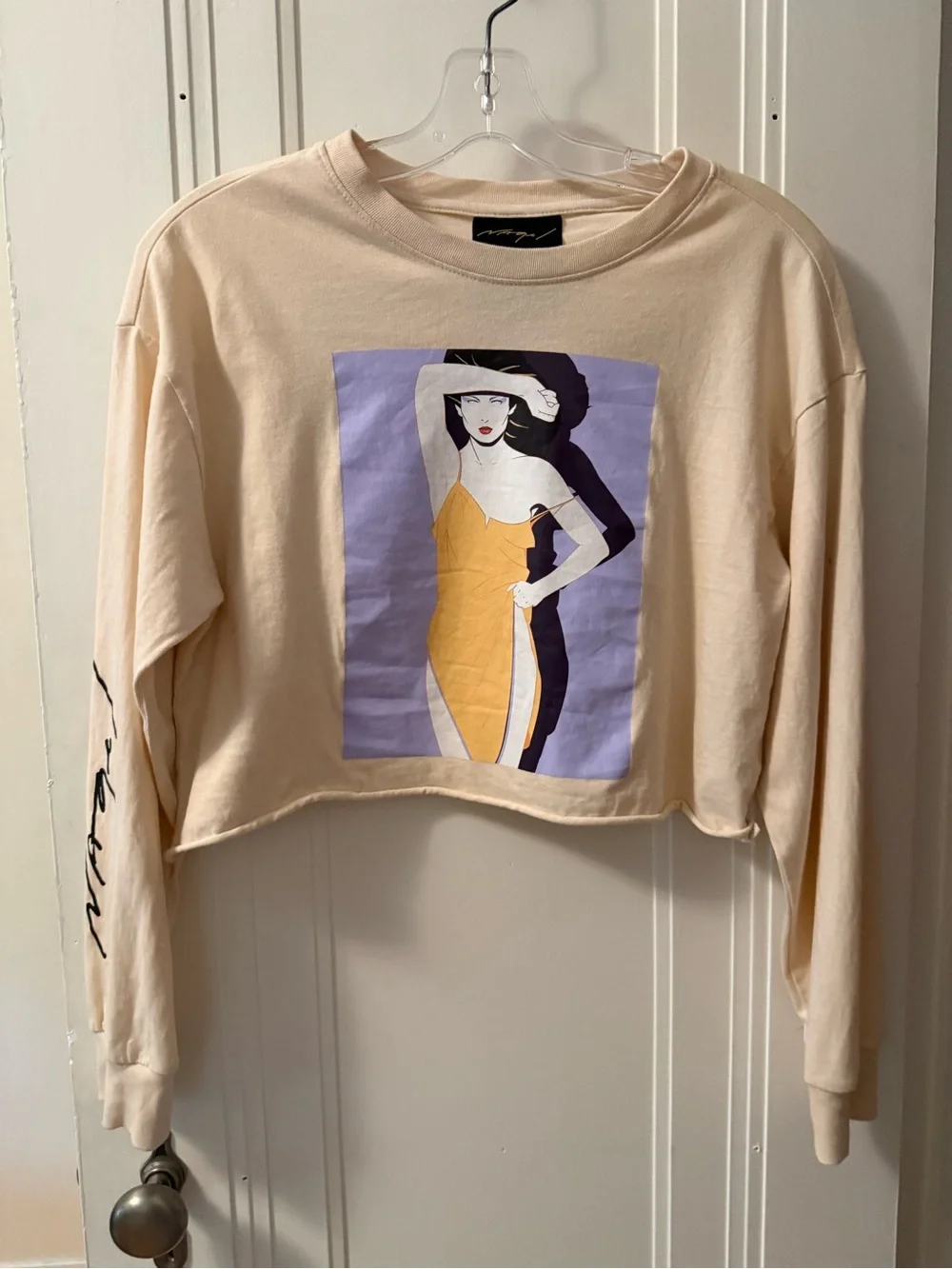 F21 x Patrick Nagel 80s Graphic Style L/S Tee Shirt Limited Edition - Picture 1 of 3